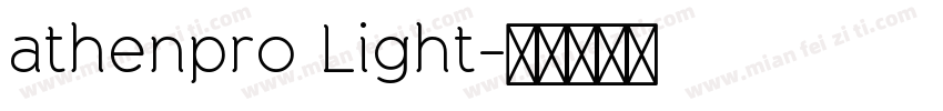 athenpro Light字体转换